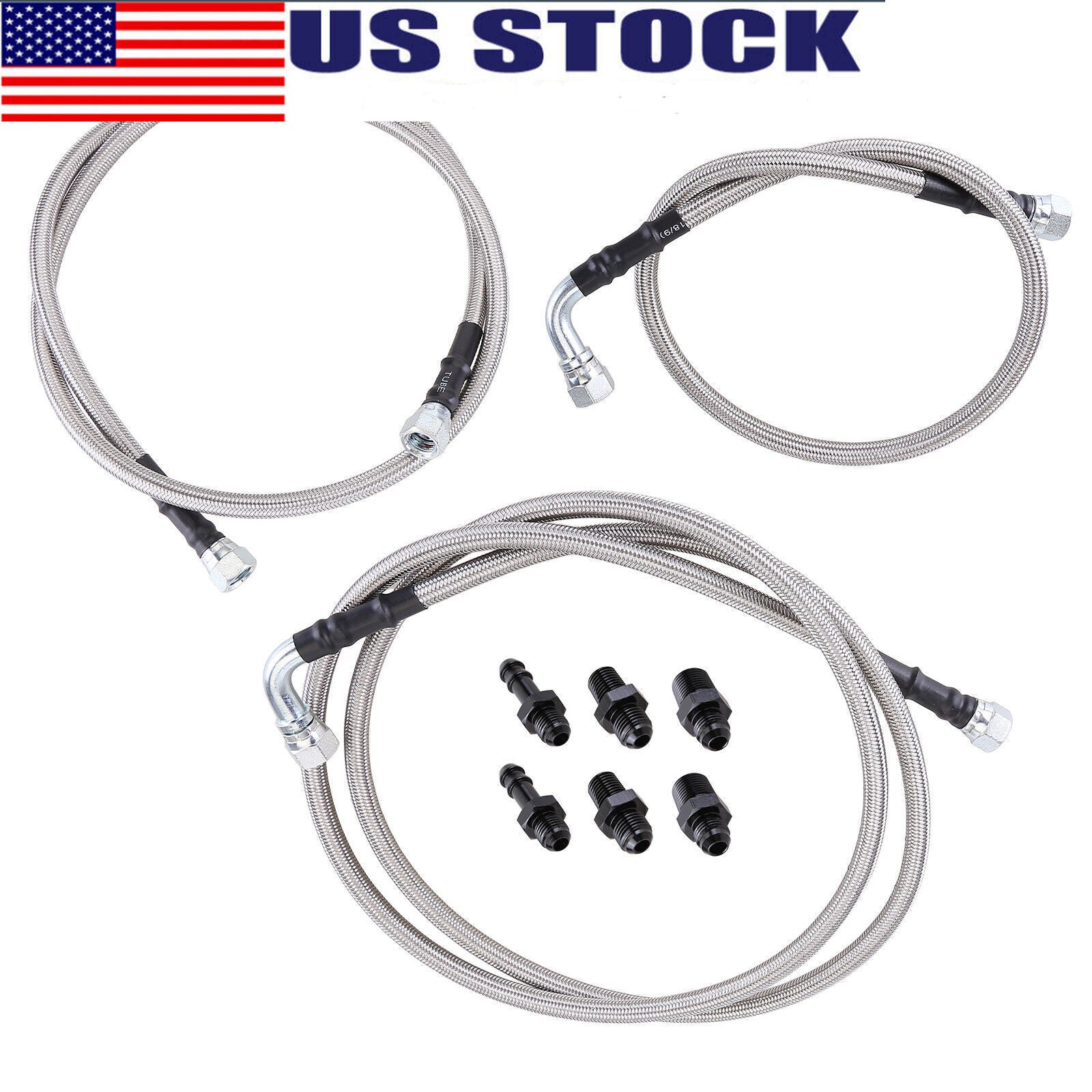 For 96-02 for Dodge for Ram 47RE Transmission Cooler Lines Kit Heavy Duty Hose