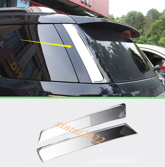 for Ford Explorer 2016-2018 Chrome ABS Rear Window Side Spoiler Cover Trim Strip