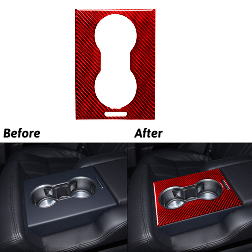 Red Carbon Fibre Cup Holder Rear Fairing For Land for Range Rover Sport 14-17