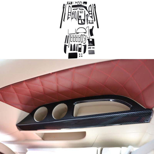 Interior Full Set Decoration Trim 52PC for Toyota Alphard RHD 08-14 Carbon Fiber