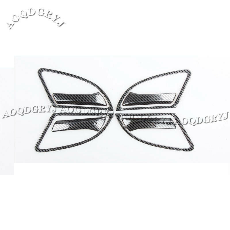 8P Carbon Fiber Car Inner Door Handle Bowl Trim Cover for Honda Accord 2008-2012