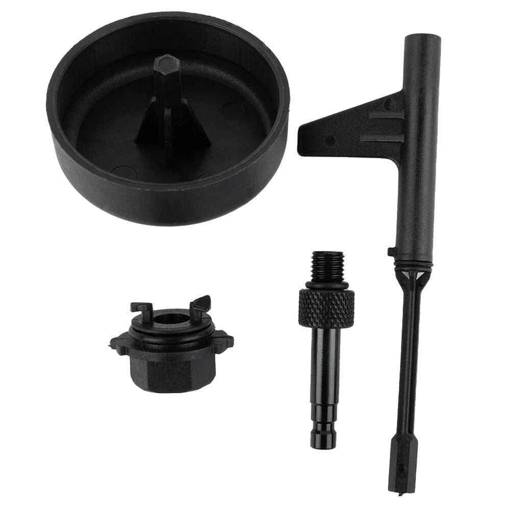 4pcs Transmission Oil Filling Adapter Tool Set for Mercedes 725.0 9-Speed Black