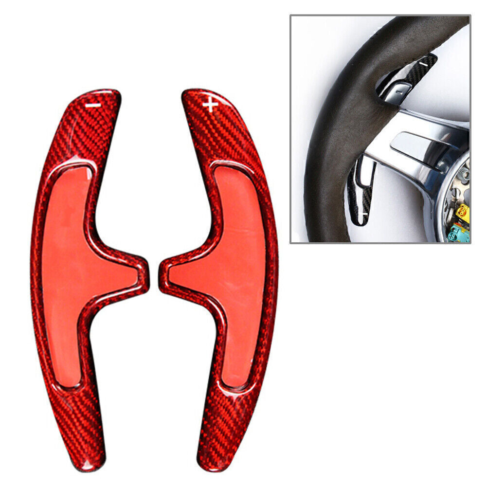 Car Steering Wheel Shift Paddle Extension Fit for Porsche for 911 Cayman 981 Carrera Red