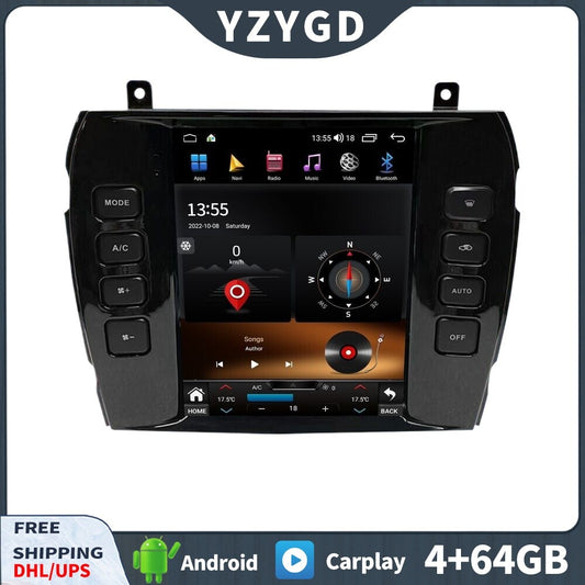 for Jaguar XJ 2004-2008 Android Car Radio Carplay Screen Receiver Player 64GB