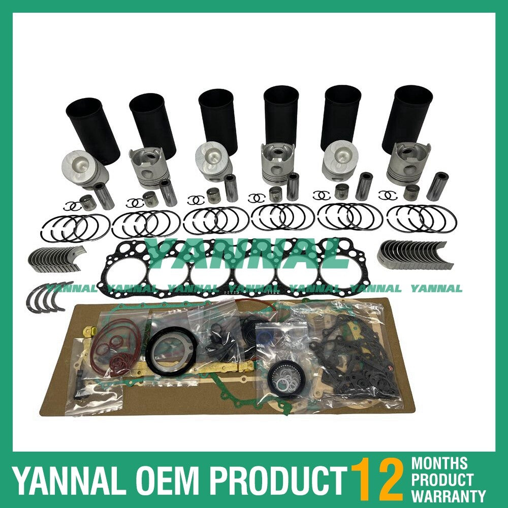 6-piece EH700 Overhaul and Reconstruction Kit with Shims and Bearings for Hino Diesel Engines