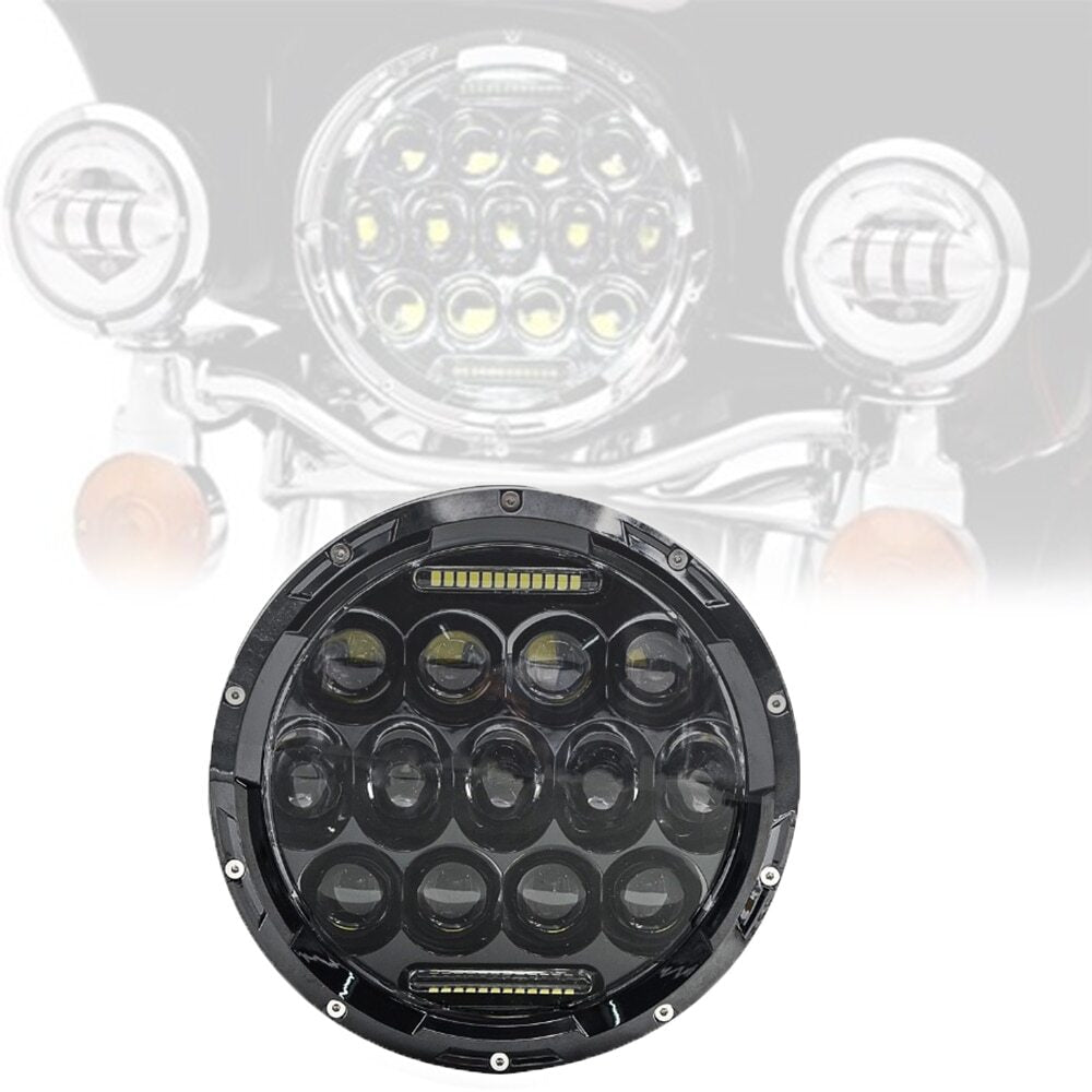 2x 7 inch LED Headlight DRL High low for Harley-Davidson for Honda for Yamaha Motorcycle