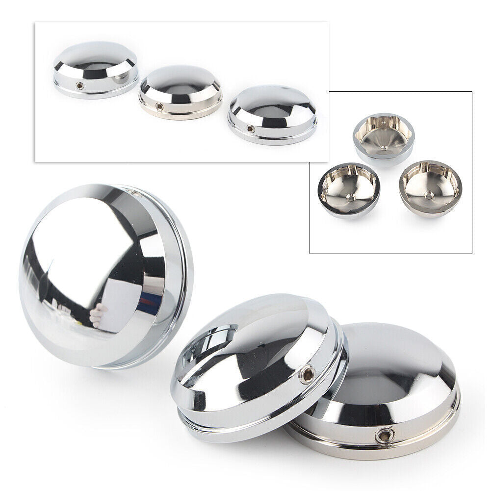Upper Fork Stem Nut Covers Kit Chrome for Harley FLSS FLSTF FLSTFB FLSTFBS cl