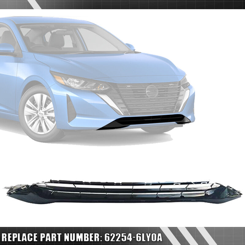 Grille Fits 2024-2025 for Nissan Sentra Front Bumper Lower Grille 62254-6LY0A