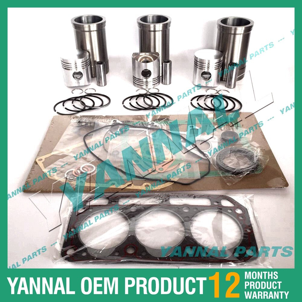 3-piece Yanmar overhaul kit with gaskets for 3T84 engine spare parts