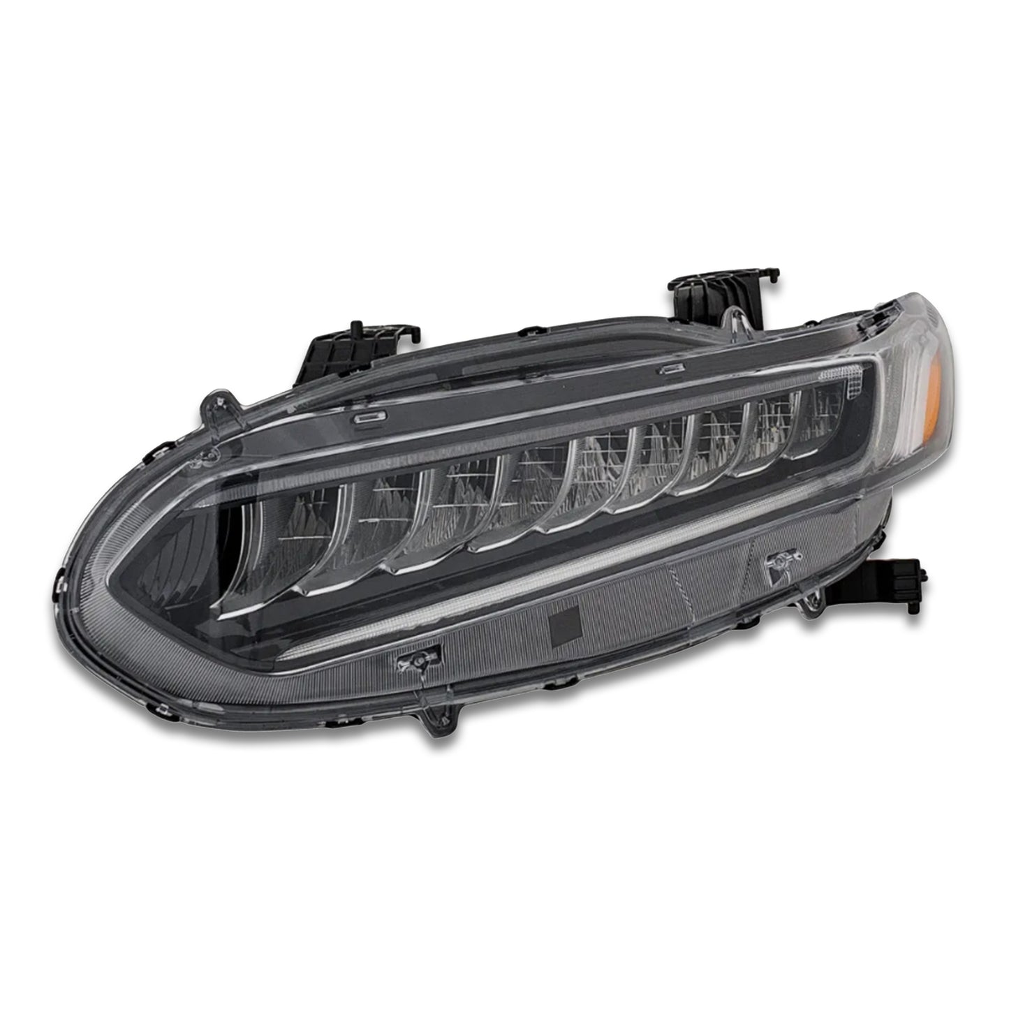 FIT For 2018-22 for Honda Accord Full LED Headlight Chrome Assembly Left Driver Side