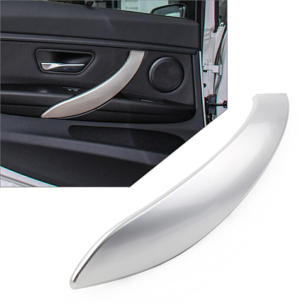 1pc Left Inner Door Handle Panel Cover Trim Silver Car for BMW 3 4 Series 3GT
