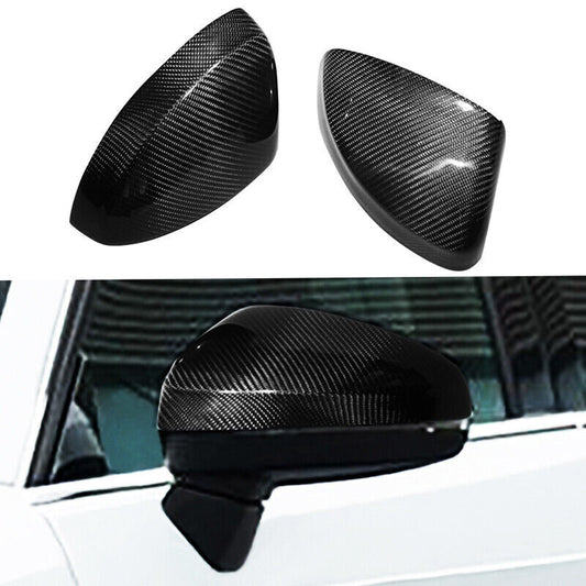 Real Carbon Fiber Car Rear view Side Mirror Cover Caps for Audi A3 2014-2018