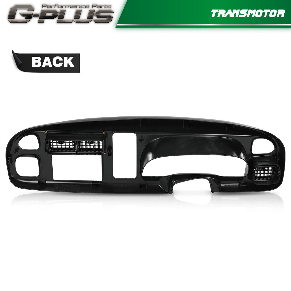 Suitable for Dodge for Ram 1500 2500 98-02 Dual Din 2-DIN Complete Dashboard Kit with Vents