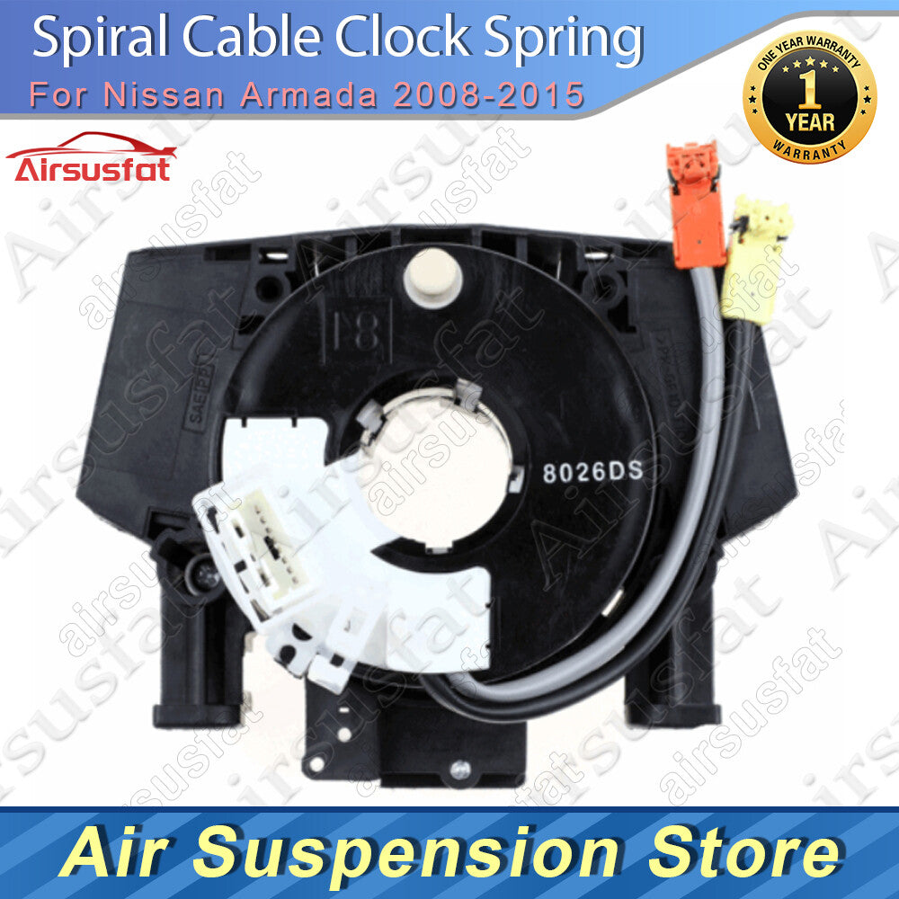 Clock Spring Spiral Cable 2 plug Wires for Nissan Armada 2008-2015 255609GA5A