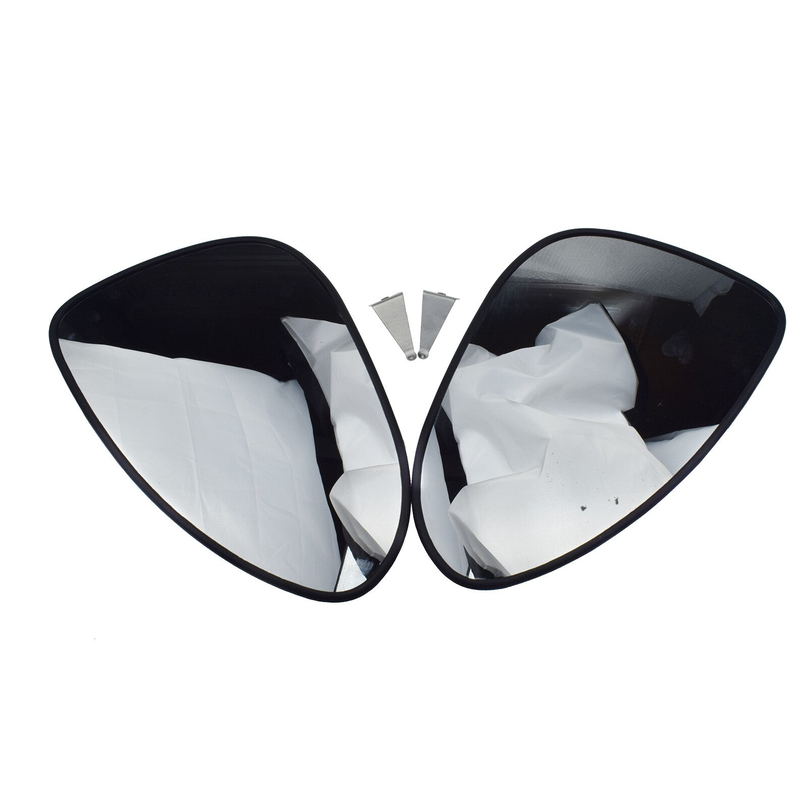 A pair of left and right mirror glass panels are suitable for Chevrolet Aveo 2011-2018 1.6L L4