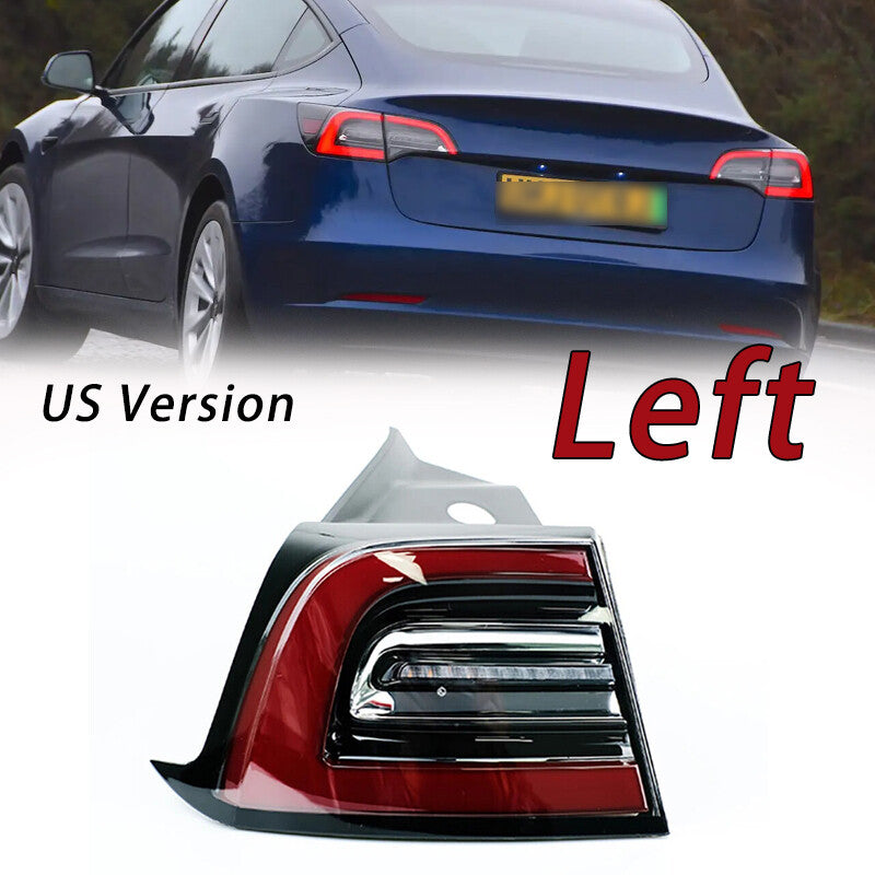 Left outer LED rear brake stop light taillight applicable to for Tesla Model 3 2017 - 2021