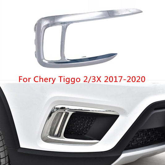 Right Side Chrome Front Bumper Fog Lamp Strip Trim For