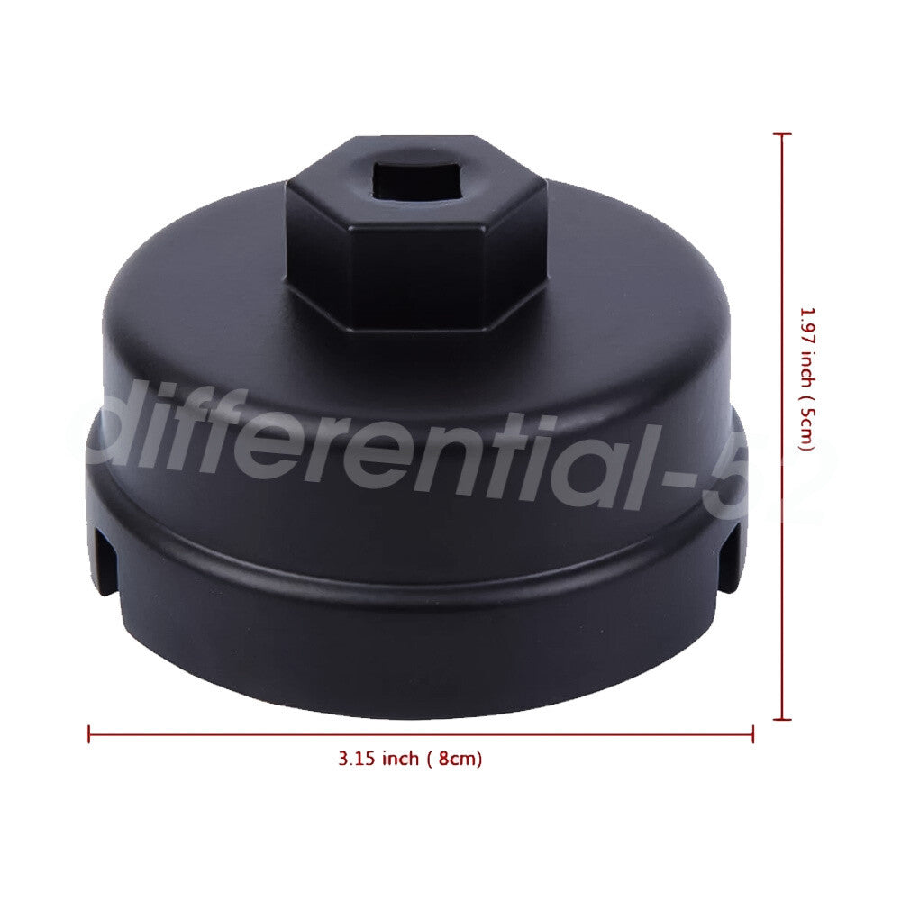 Oil Filter Cap Wrench Cup Socket Remover Tool for Toyota for Lexus 14 Flutes 64MM