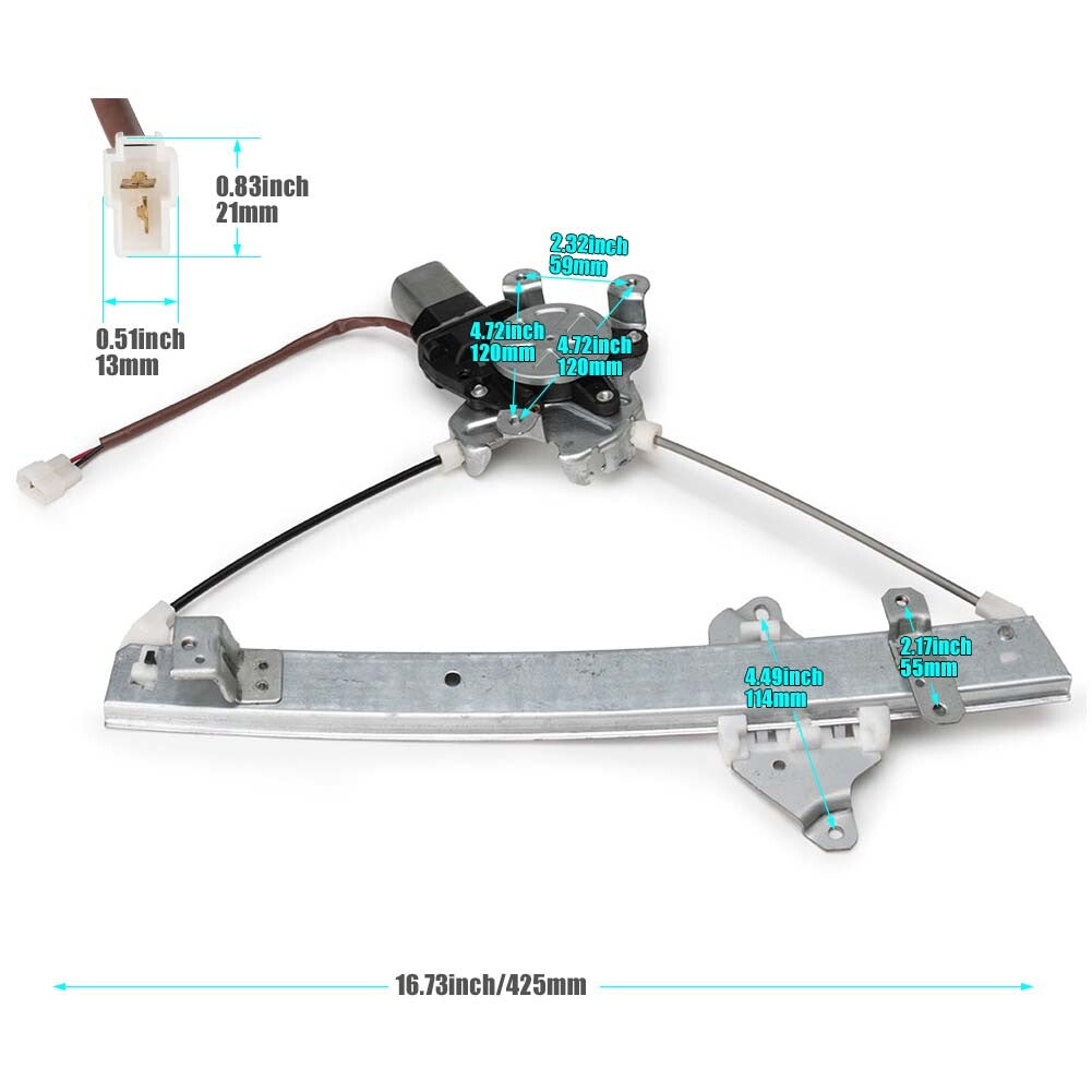 Rear Right Window Regulator+Motor MR573880 for Mitsubishi Outlander 2003-2006 05