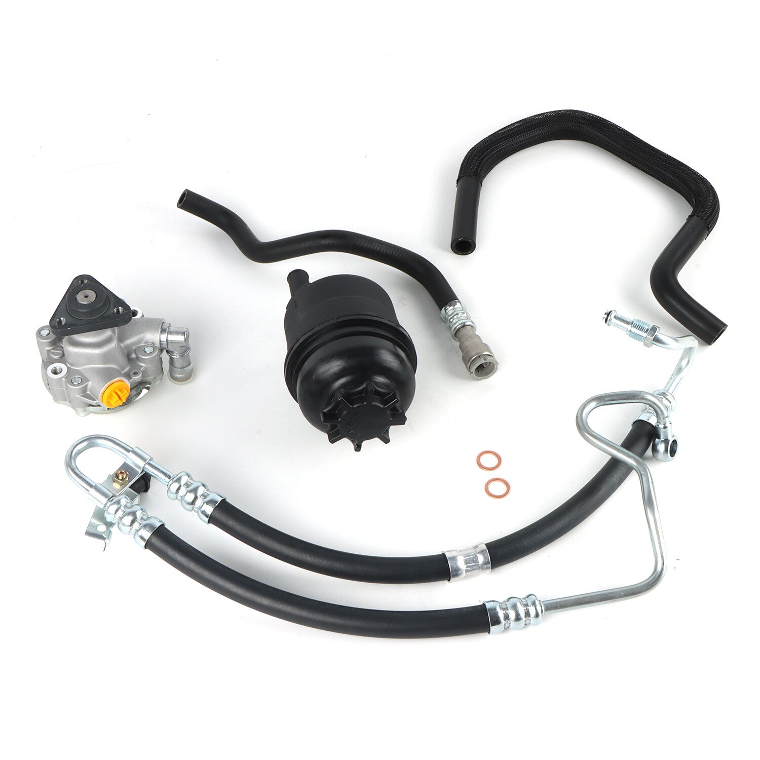 Power Steering Pump Hoses W/Reservoir Suitable for BMW E46 330i 32416760036KIT