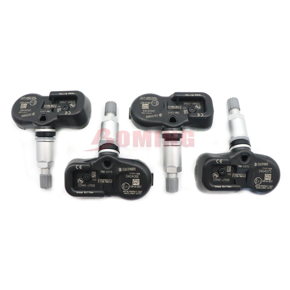 4PCS TPMS PMV-CH15 for KiA Forte Cerato Koup K3 Tire Pressure Sensor 52940-J7000