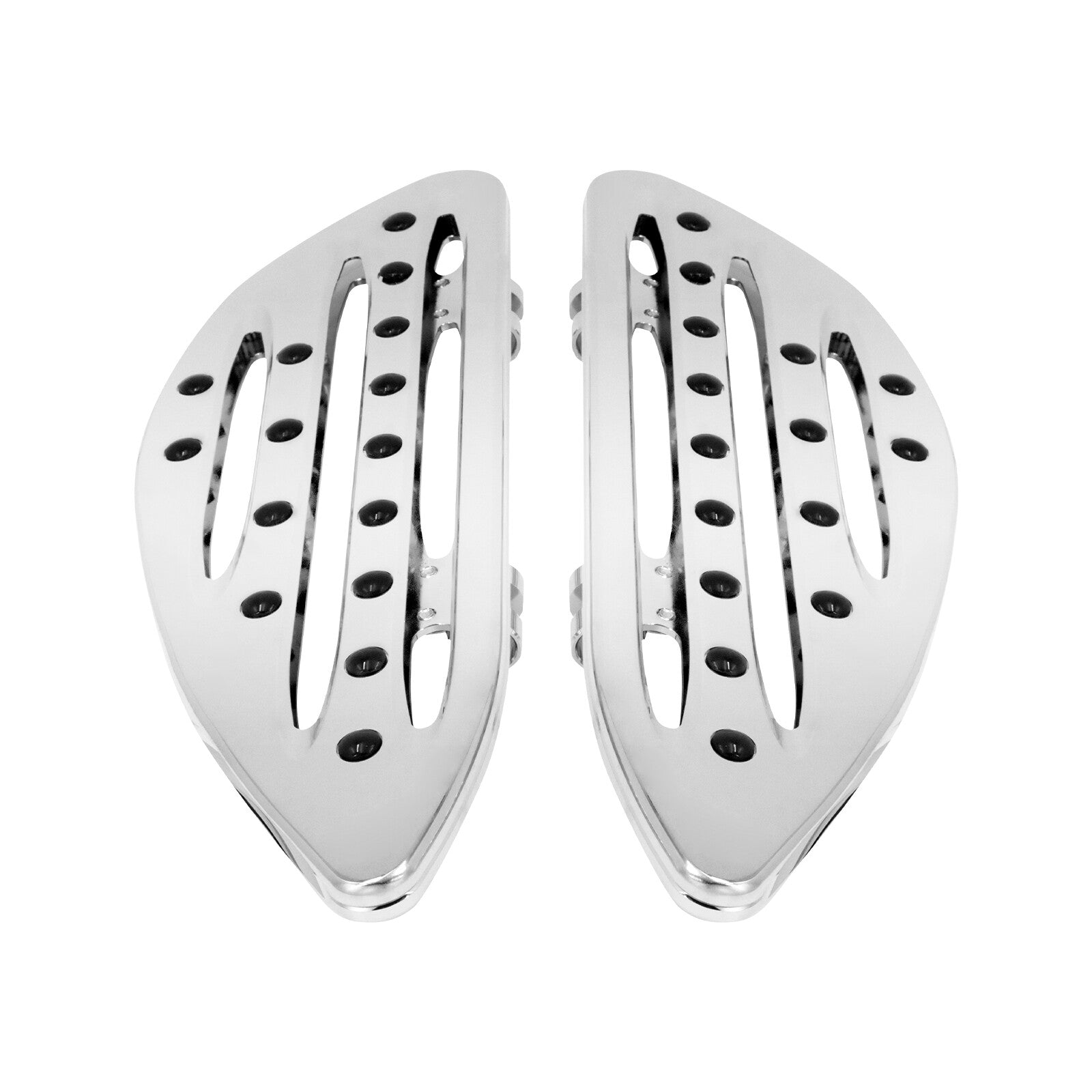 Chrome Front Driver Stretched Floorboards for Harley Touring Road Electra Glide