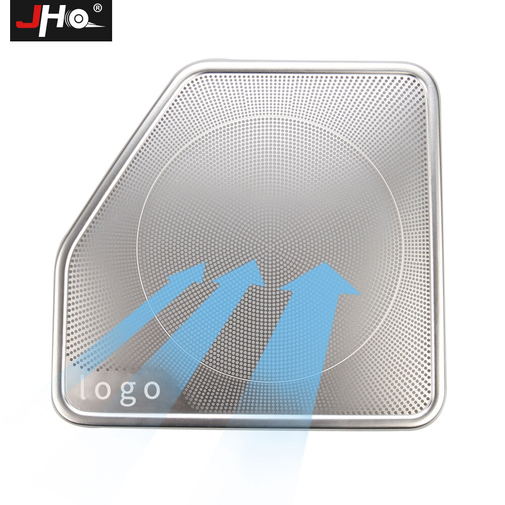 2Pcs Stainless Steel for Ford F150 2015-2020 Speaker Stereo Cover Trim