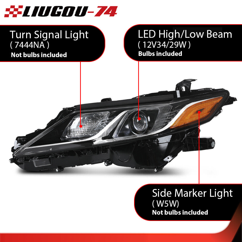 Suitable for 2018 and 2022 for Toyota for Camry Le Se LED Projector Headlight Driver Left Side