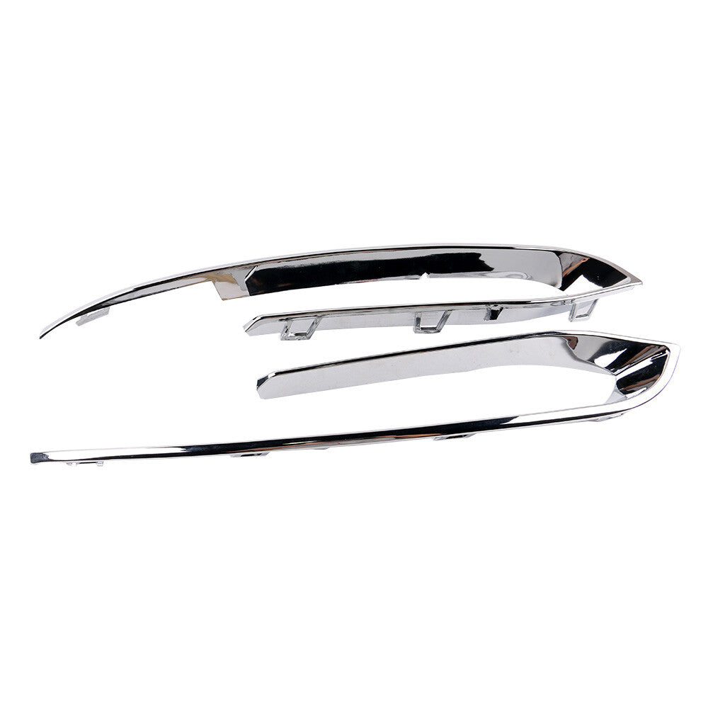 2x Front Left Right Bumper Chrome Trim Panel for BMW F10N Sedan 528i 535i 550i