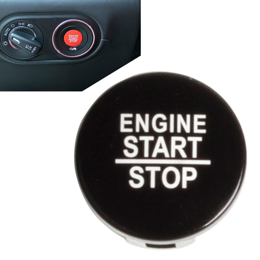 Engine Start Stop Button Cover Black Fit for Maserati Ghibli Quattroporte 2014-2021