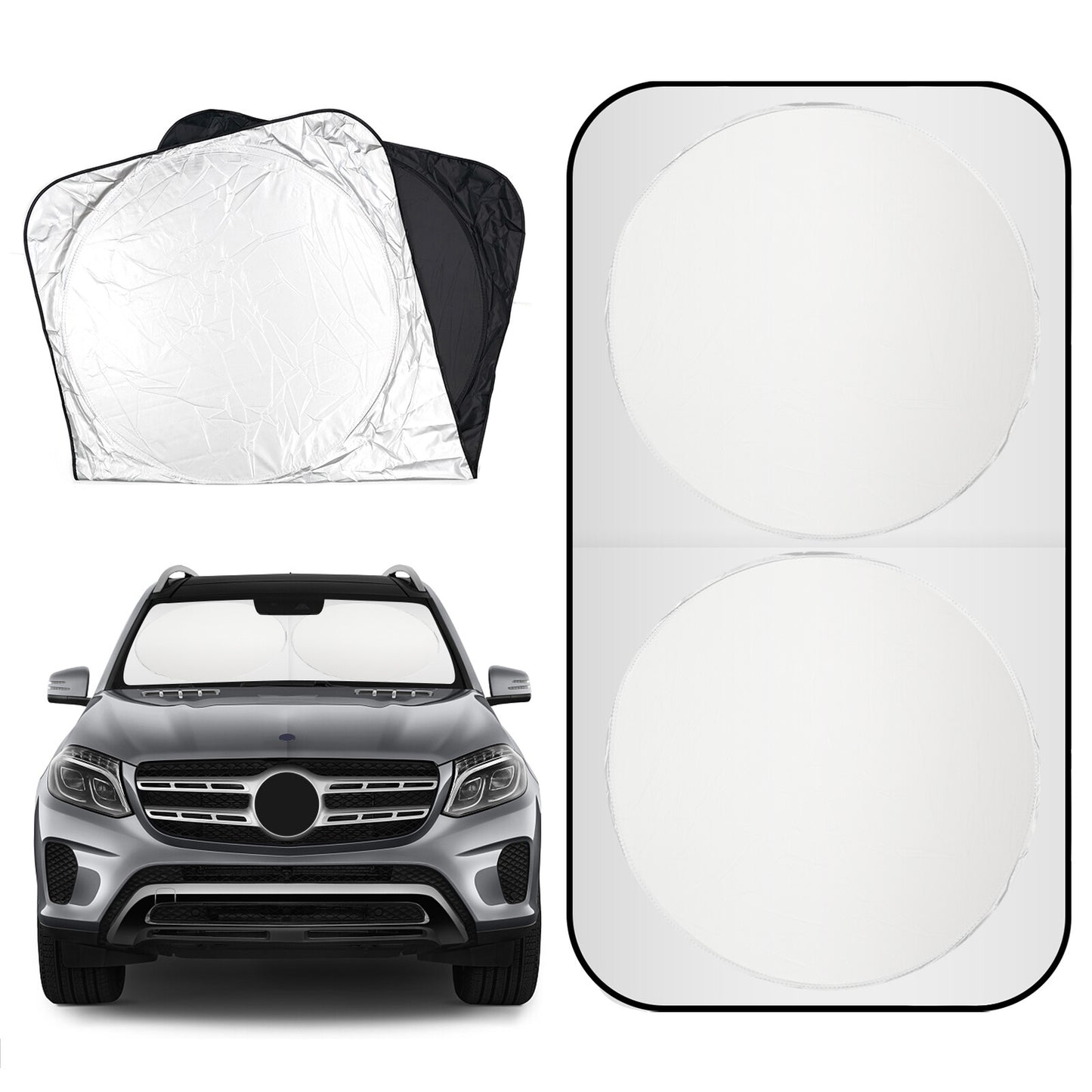 Car Windscreen Sun Shade Reflective Front Rear Windshield UV Block Heat Van SUV