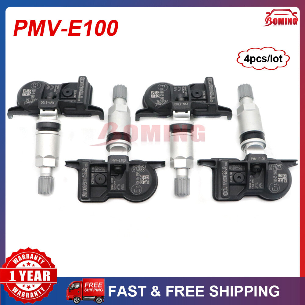 4 PMV-E100 TPMS tire pressure sensors for Toyota for Avalon for Camry 42607-02090