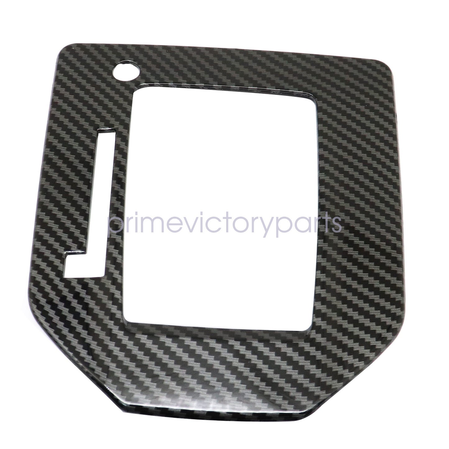 Black ABS Carbon Fiber Gear Shift Panel Cover Trim For 17-22 for Subaru Impreza