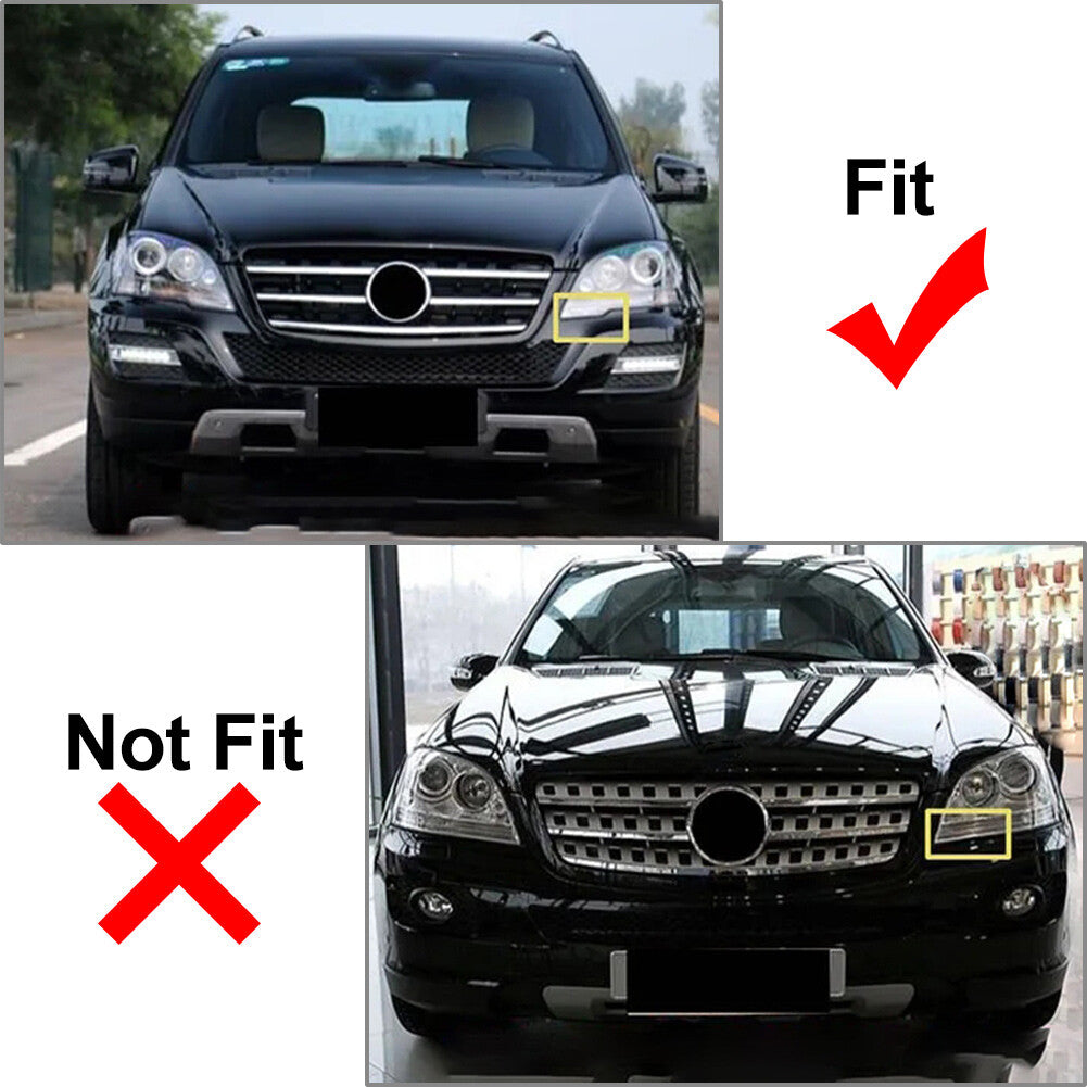 GTR Style Front Bumper Hood Diamond Grille for Benz ML Class W164 2009-12 09 11