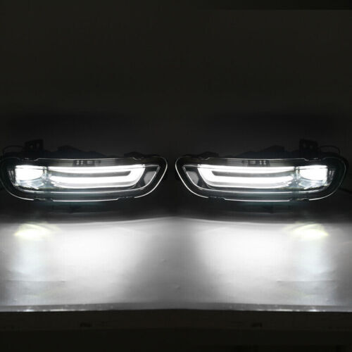 A pair of front bumper LED fog lights and driving lights are available for 2017-2021 for Jeep Grand Cherokee.