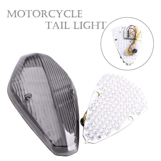 for Honda 2002-2008 07 VTX 1300 REYRO / 1800T RETRO Smoke LED Tail Light W/Brake