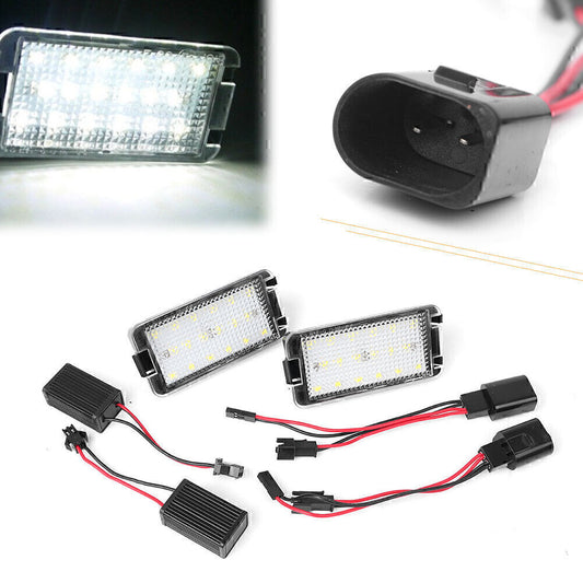 LED License Plate Number Lights fit for Seat Arosa Ibiza Cordoba Leon Toledo III