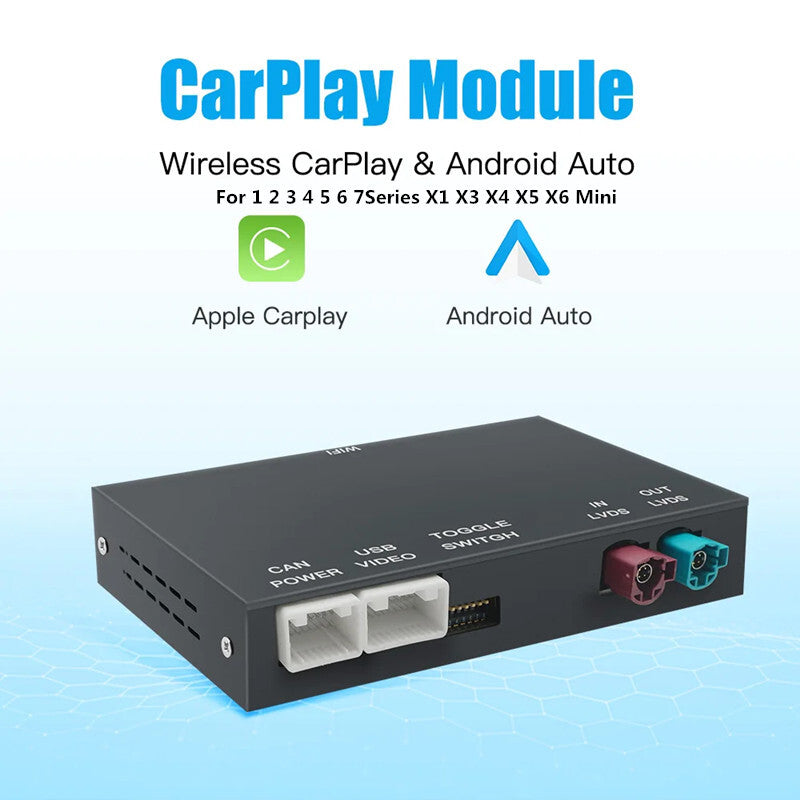 Car Wireless CarPlay Android AUTO Decoder for BMW NBT CIC 1-7 Series X1-X6 for Mini