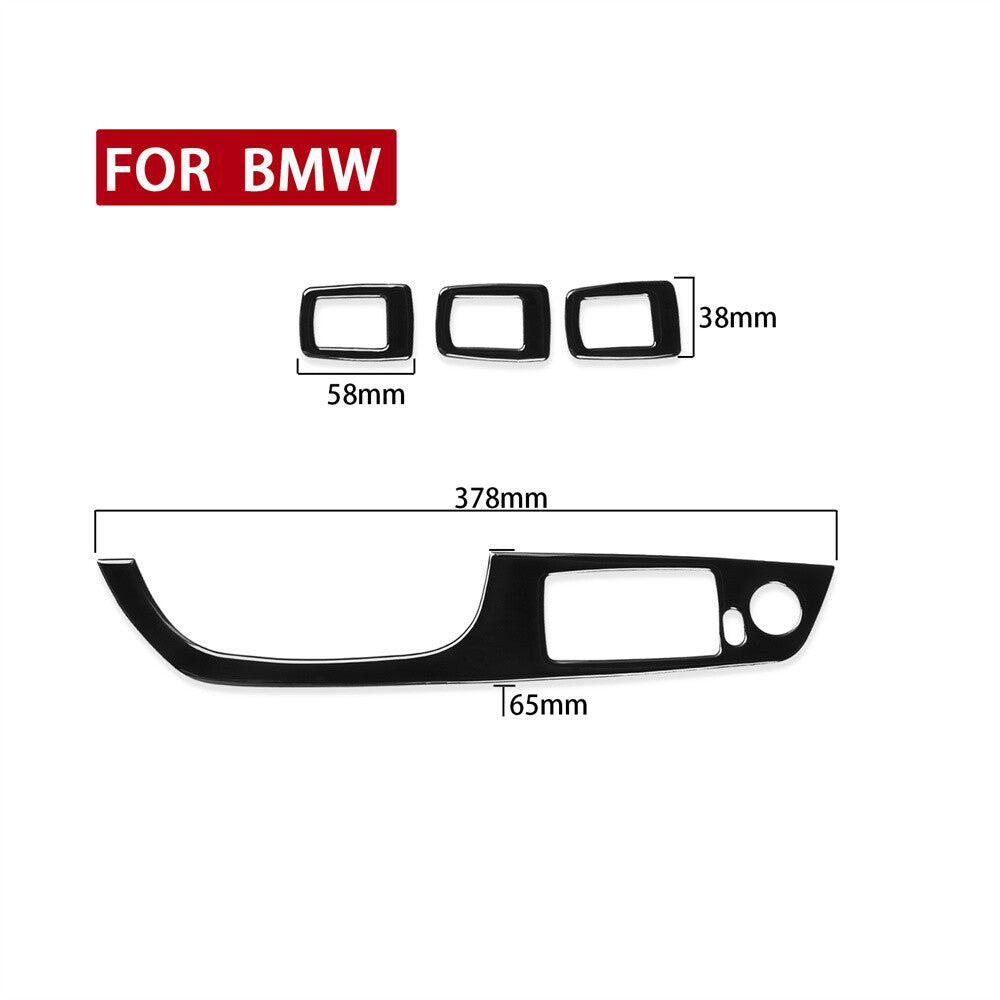 for BMW 3 Series E90 E92/93 2005-12 Black Door Window Lift Switch Button Cover¡Á4