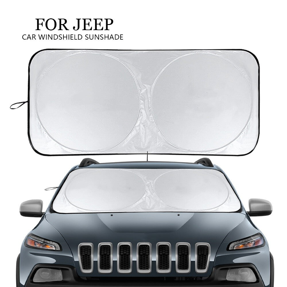 for Jeep Accessories Car Large Windshield Sun Shade UV Block Shield Visor Cover