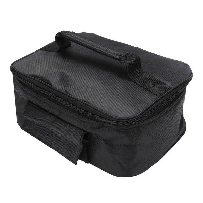 12V Black Car Food Warmer Container Bag Electric Heater Packet Heating Lunch Box