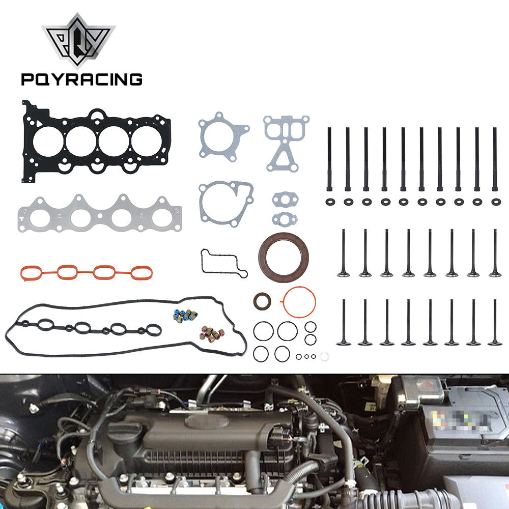 Head Gasket Set Bolt Intake Exhaust Valve For 12-19 for Hyundai for Kia Accent Rio 1.6L