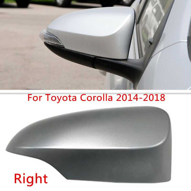 Silver Right Side Rearview Mirror Cap Cover Shell for Toyota for Corolla 2014-2018