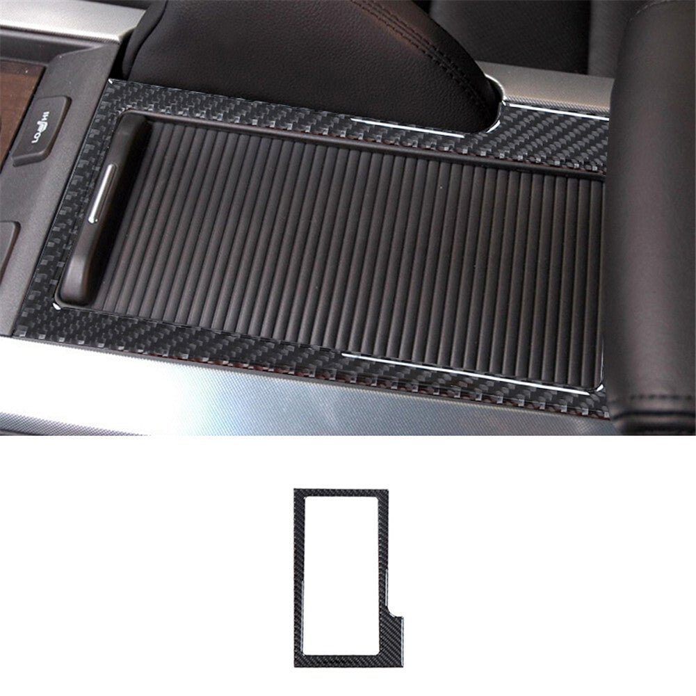 Carbon Fiber Interior Central Water Cup Frame Cover Trim for Acura TL 2004-2008