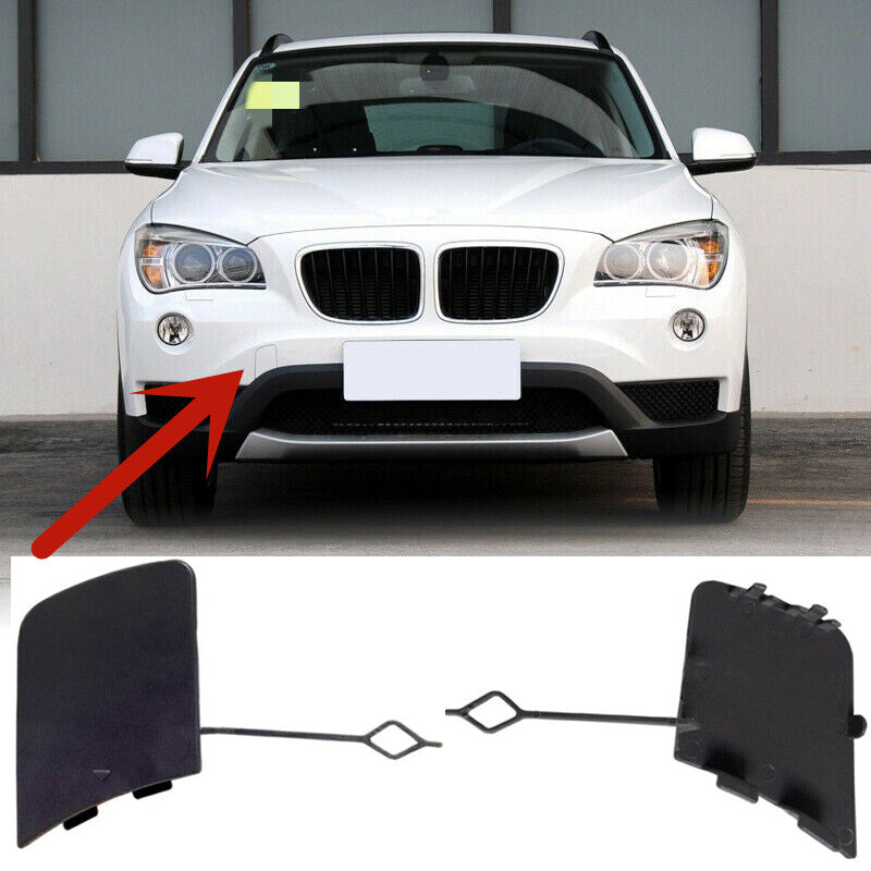 1 piece of front bumper tow hook cover primer compatible with for BMW E84 X1 2013-2015/