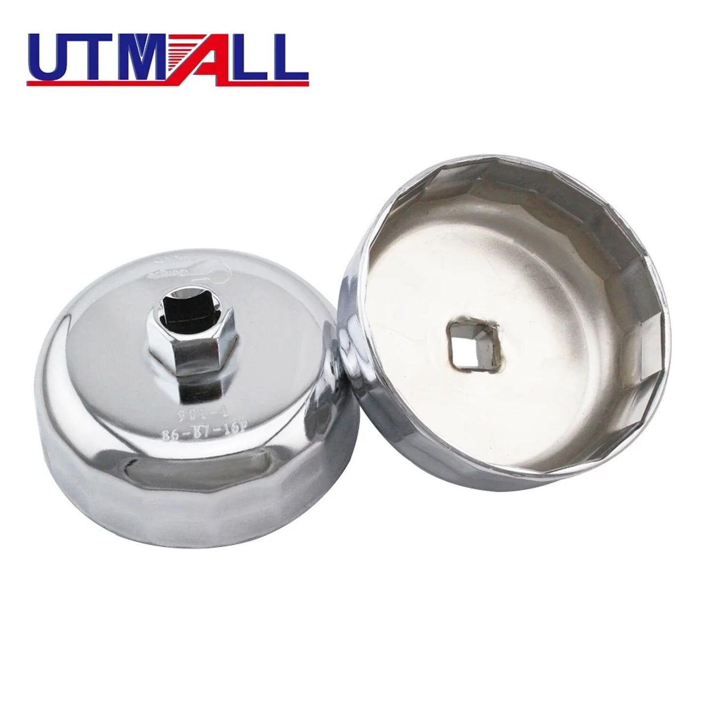 2-in-1 oil filter cap wrench pocket removal tool 86mm 87mm 16 flute