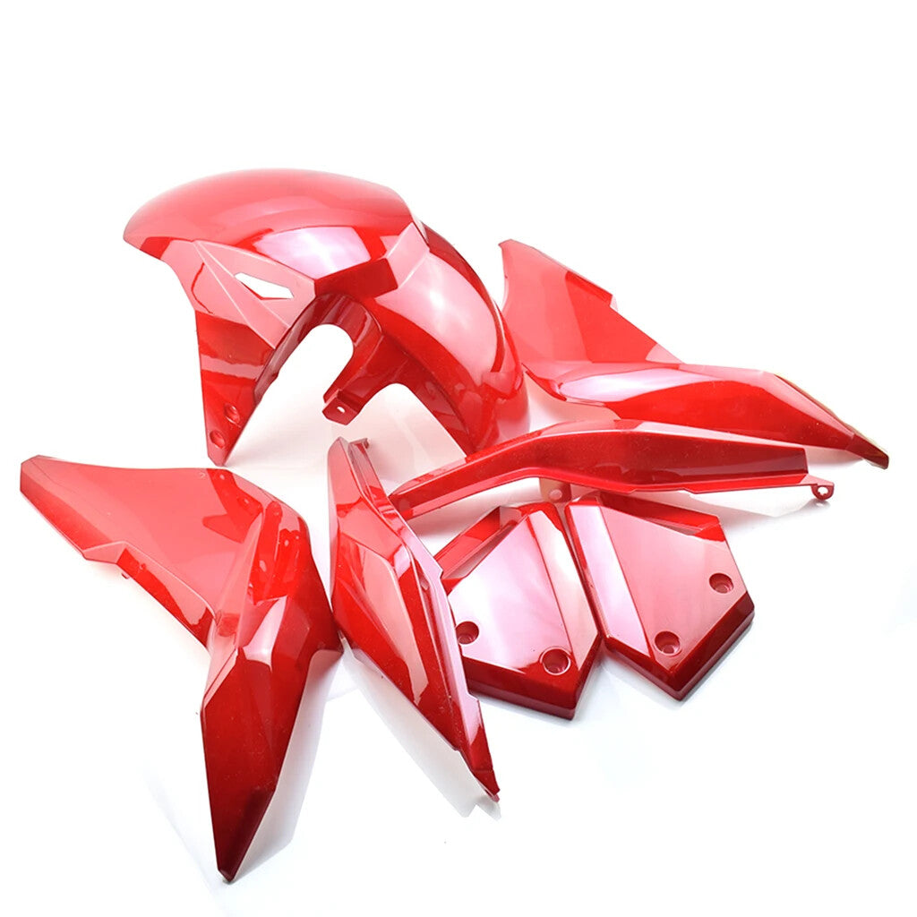 for Honda MSX125 2017- 2000 GROM125 COMPLETE Fairing Set Red TRIM PLASTIC
