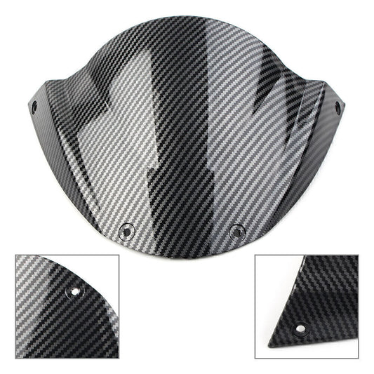Carbon Fiber Pattern Windshield Windscreen Fit for Ducati Monster 696 796 1100/S/EVO