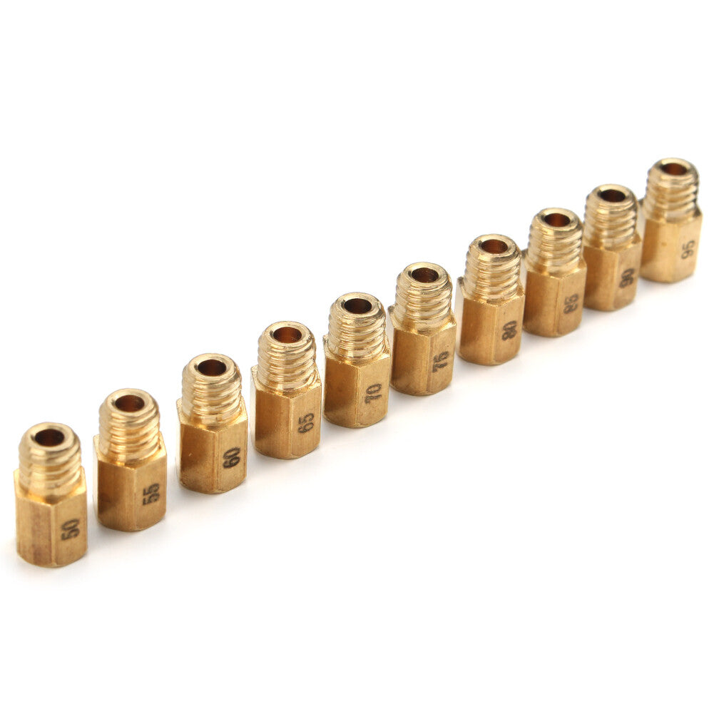 10Pcs Carburetor Main Jet Fit FOR VM/TM/TMX AX100 50-95