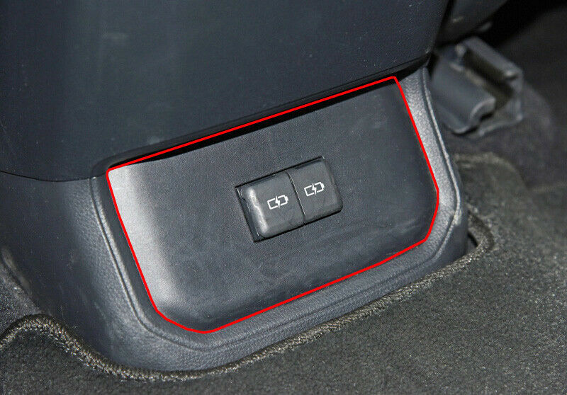 Carbon Fiber Rear USB Socket Control Panel Trim for Toyota Highlander 2020-2023